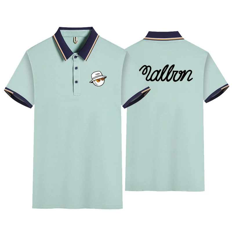 

Golf Polo Shirt Men Summer New High Quality Cotton Mens Short-sleeved Polo Shirt Men's Business Casual Polo Shirt S-4XL