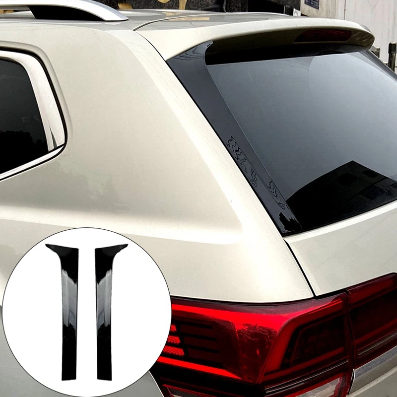 Спойлер для Teramont Atlas глянцевые черные наклейки на заднее окно боковое крыло