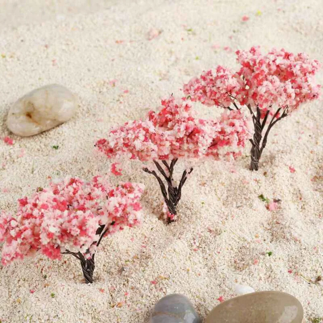 

Props Tree Model Railroad Layout Scene Decoration Railway Layout Kit Supply Tree Accessories 40pcs Blossom Cherry