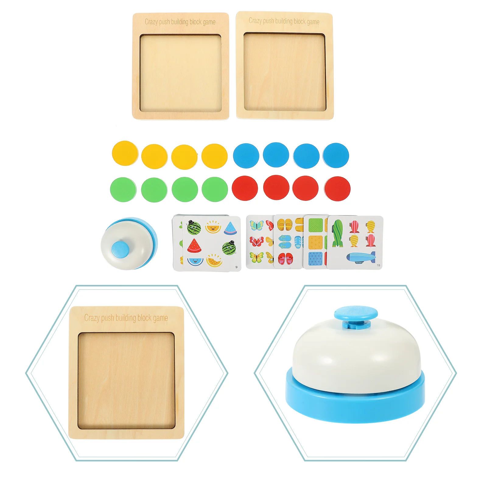 

Blocks Puzzle Wooden Toys Learning Game Montessori Activities Emotional Social Educational Toy Color Puzzles Pattern Building