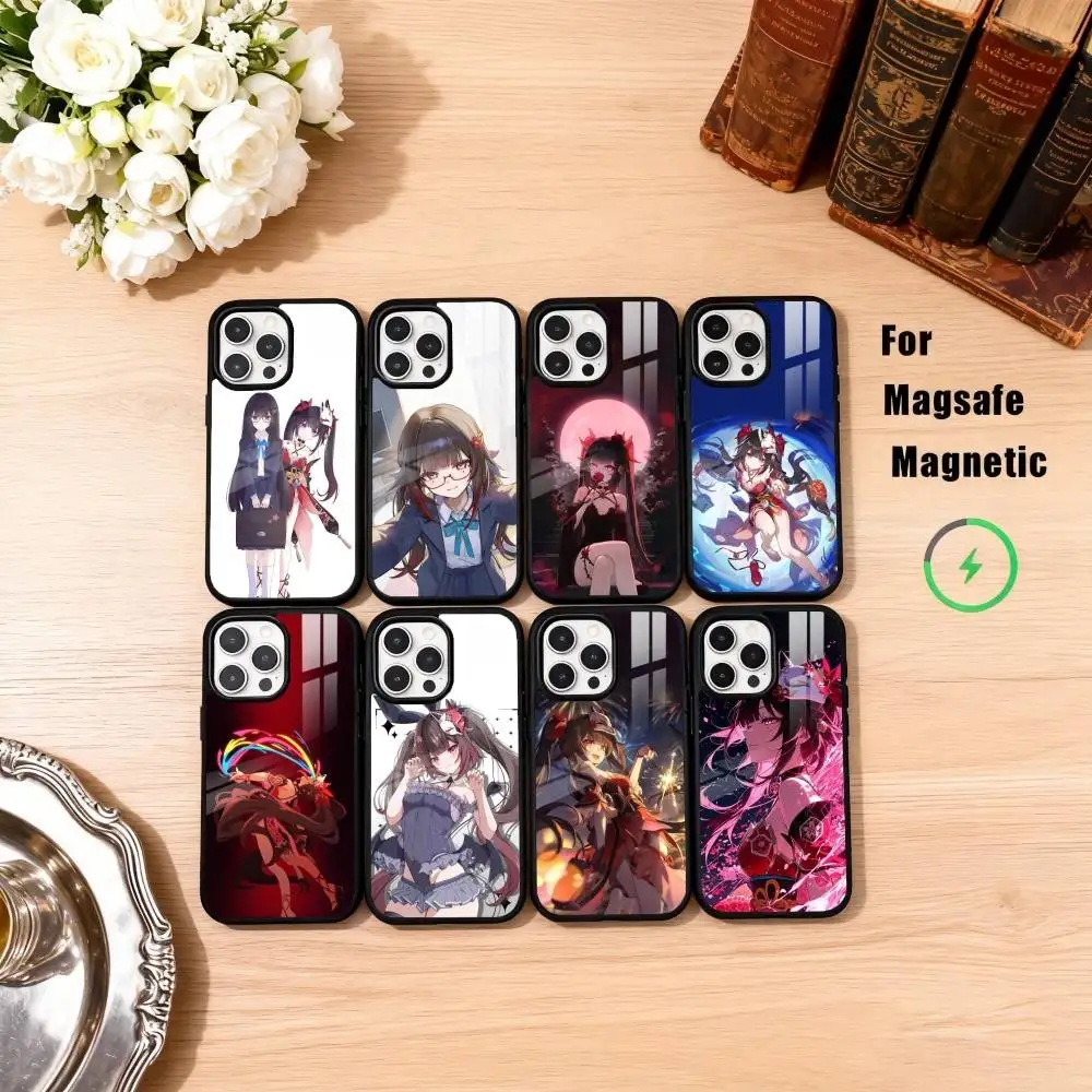 Фото Чехол для телефона H-Hanabi Honkai Star Rail Sparkle для iPhone 17, 16, 15, 14, 13, 12, 11 Plus, Pro Max, магнитный, для беспроводной зарядки Magsafe №1