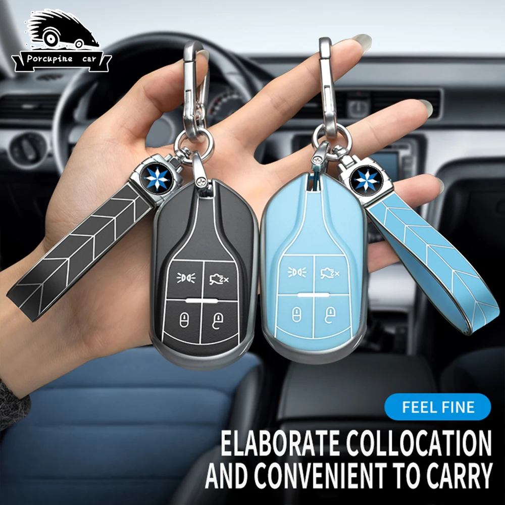 

Модный чехол из ТПУ для автомобильного ключа с дистанционным управлением для Maserati ghiвеликолепного Леванта GranCabrio Quattroporte GT гранитный брелок аксессуары