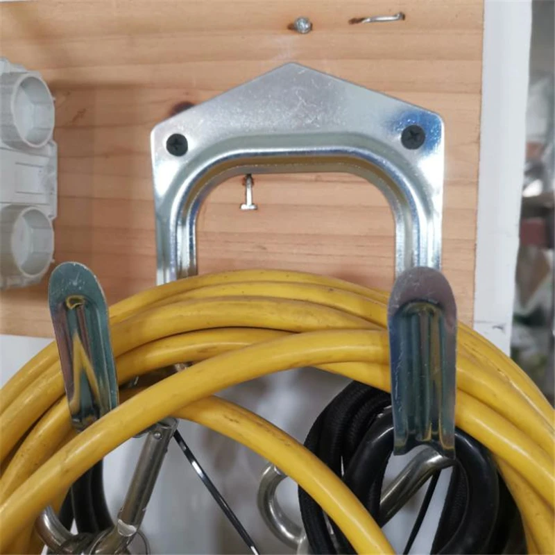 

5/10 Pcs Silver Metal Tool Storage Wall Hook Double Hanger Holder Hanging Hooks Garden Kitchen Garage Housekeeper Clothes Rack