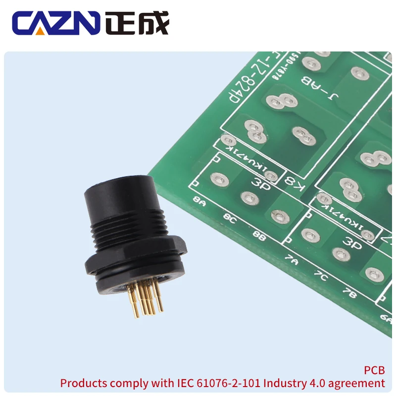 Пластиковый разъем M12 5pin 8pin