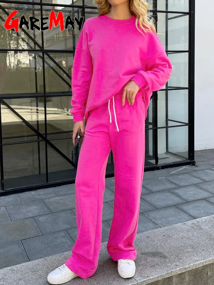 Весенний спортивный костюм повседневный женский брючный синий свитшот