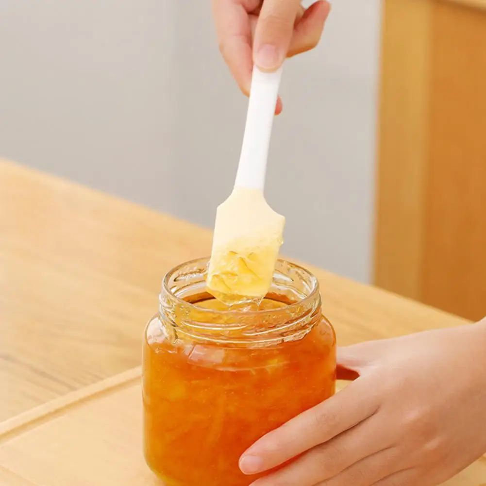 Эффективный силиконовый скребок для крема с длинной ручкой эргономичный не