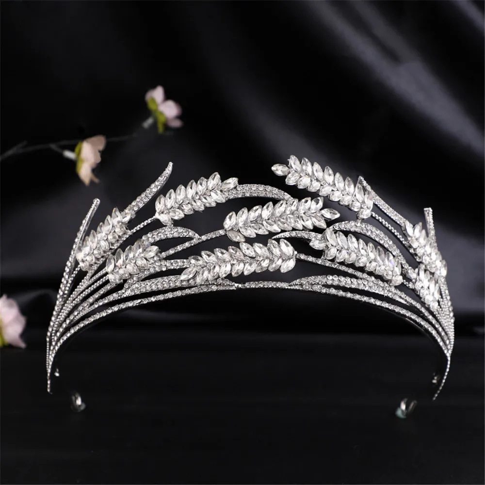 

wedding hair accessories for women Korean crystal bride crown princess diamond cutters hoop dress tire wholesale