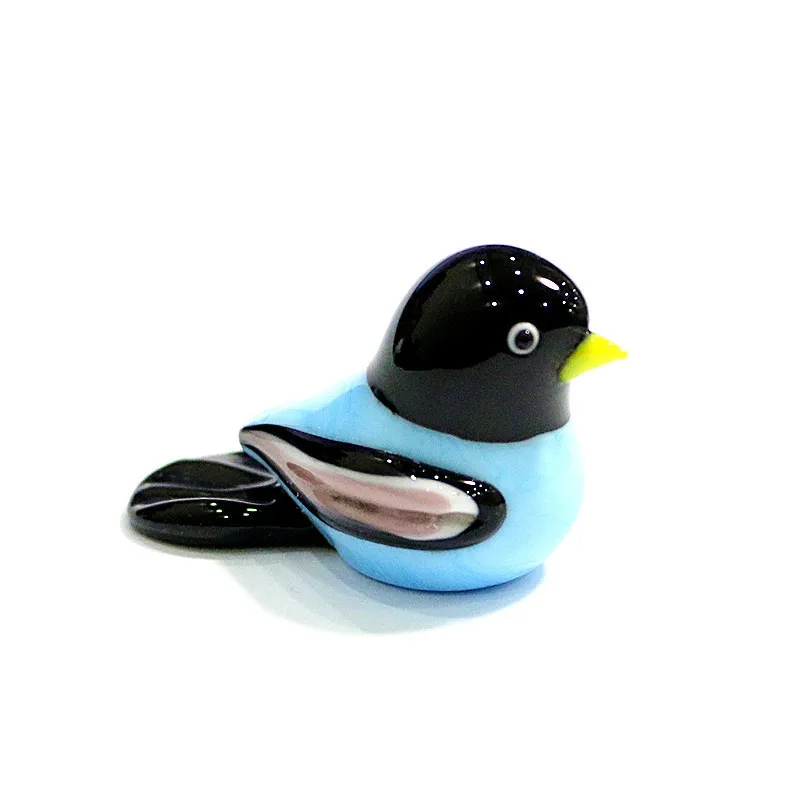 

Handmade Murano Glass Bird Miniature Figurines Ornaments Cute Vivid Animal Small Statue Gifts For Home Tabletop Decor Collection