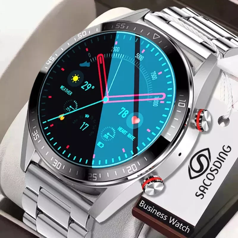 

2022 New 454*454 Screen Smart Watch Always Display The Time Bluetooth Call Local Music Smartwatch For Mens Android TWS Earphones