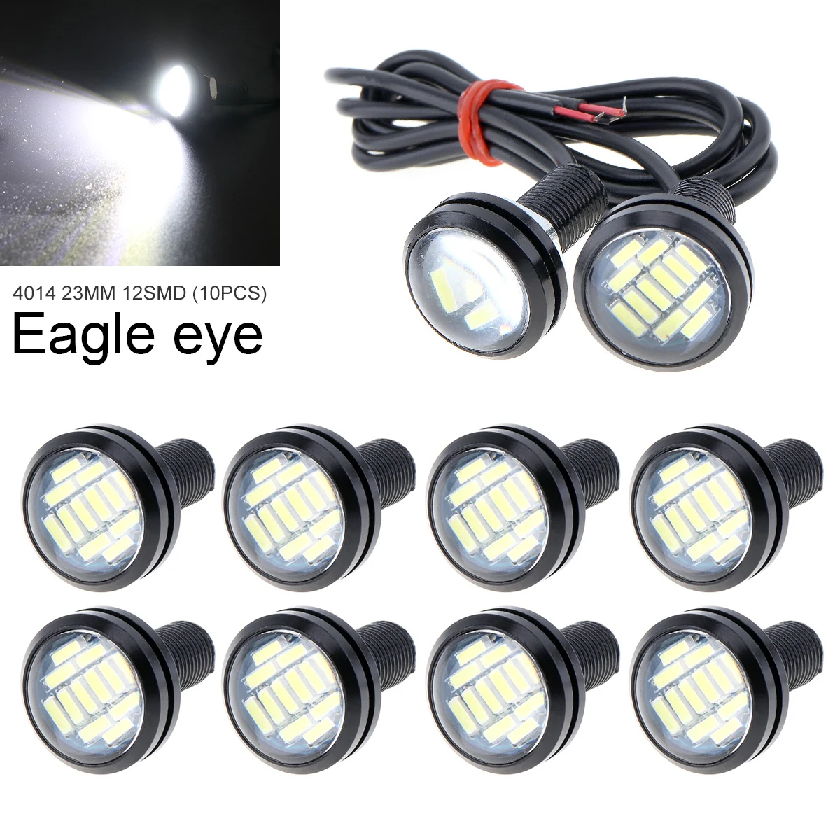 

18 мм/23 мм автомобильный Eagle Eye DRL светодиодные дневные ходовые огни светодиодные 12 В резервный сигнал парковки заднего хода автомобильные лампы DRL Стайлинг автомобиля