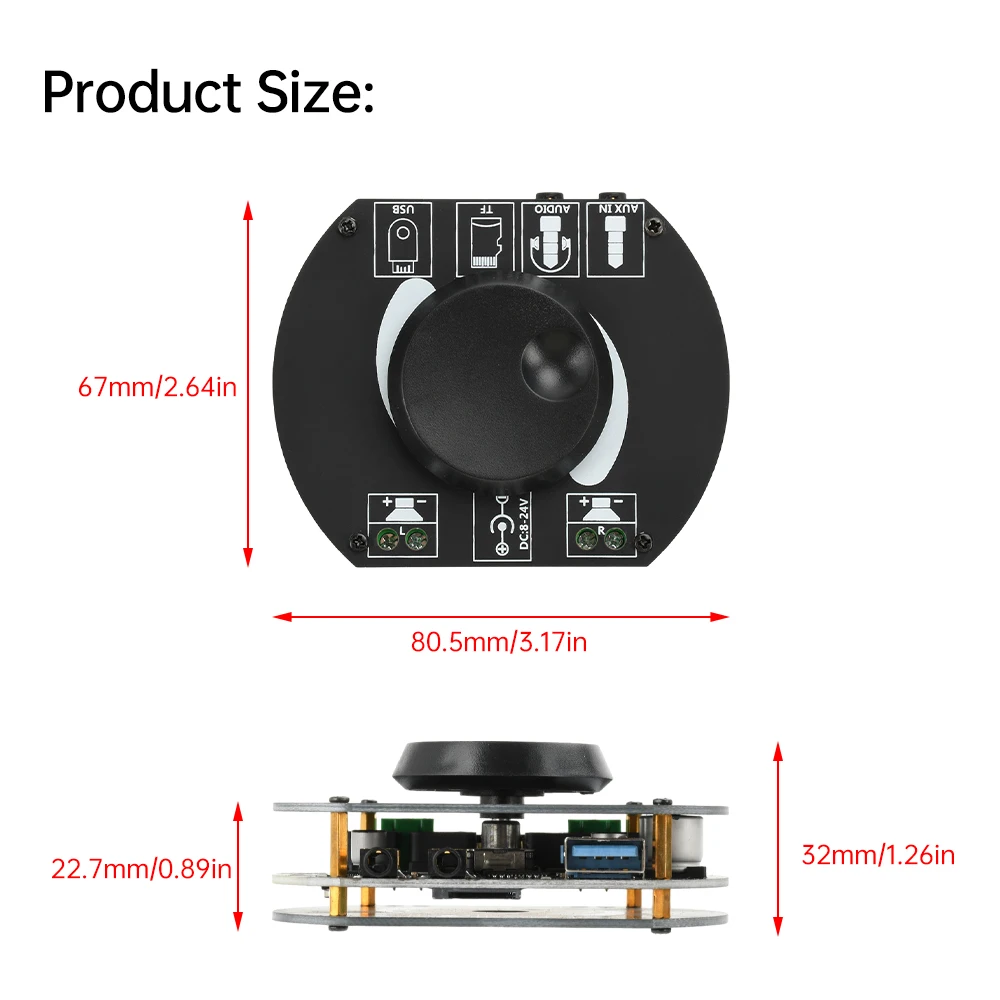 Bluetooth-усилитель 30Вт+30Вт