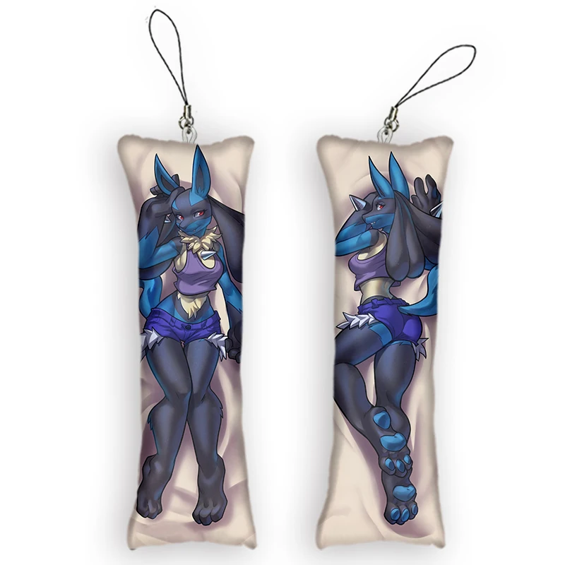 Пушистый мини-кулон дакимакура аниме милый и красивый двусторонний рюкзак с