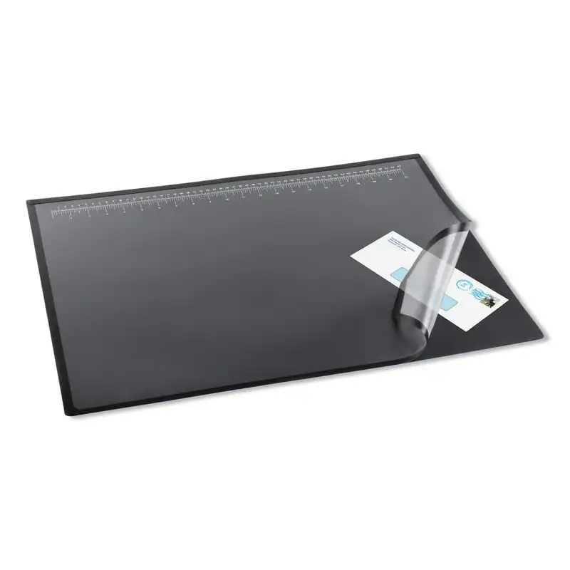 

Lift-top Pad Desktop Organizer With Clear Overlay, 24 X 19, Black