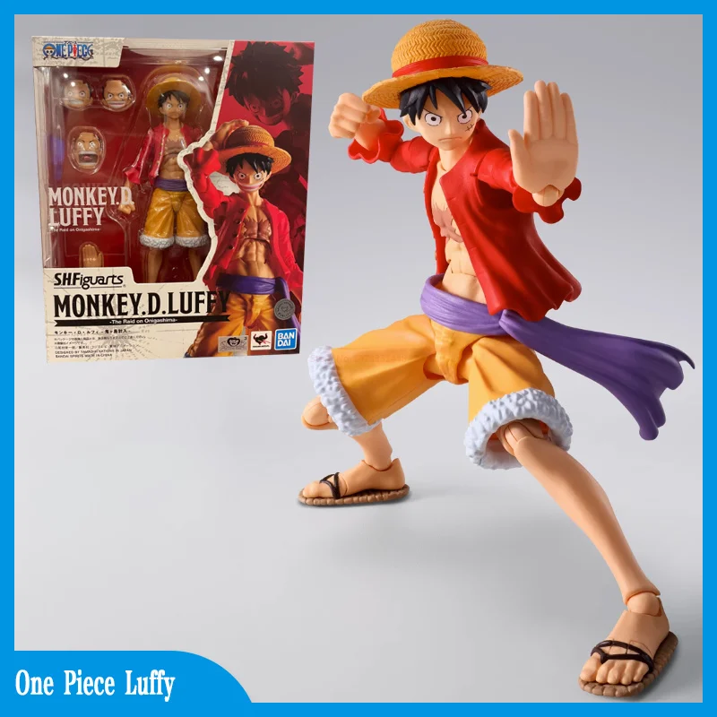 

Bandai Original Anime One Piece Luffy S.H.Figuarts Monkey D Luffy Pvc Action Figures Collection Model Toy Children Birthday Gift
