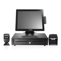 15 black touch screen pos ssd 64gb epos system for restaurant order and cash register