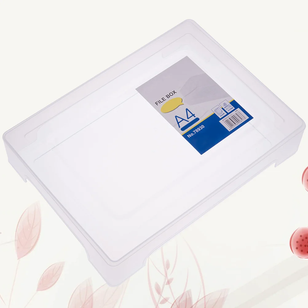 

Magazine Holder Case A4 File Box Transparent Plastic File Box Folder Documents Box Document Organizer Paper File Folder Paper