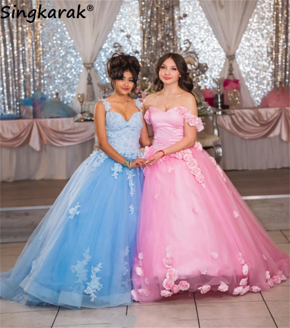 

Женское бальное платье с открытыми плечами, бальное платье с цветочной аппликацией, на шнуровке, 15 лет, 2022