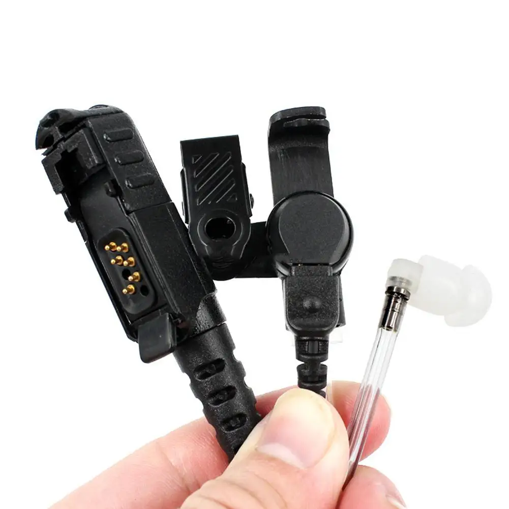 For Xir P6600 Walkie-talkie Headset Air Acoustic Tube Detachable Transparent Tube Assembly Headset Xpr3500