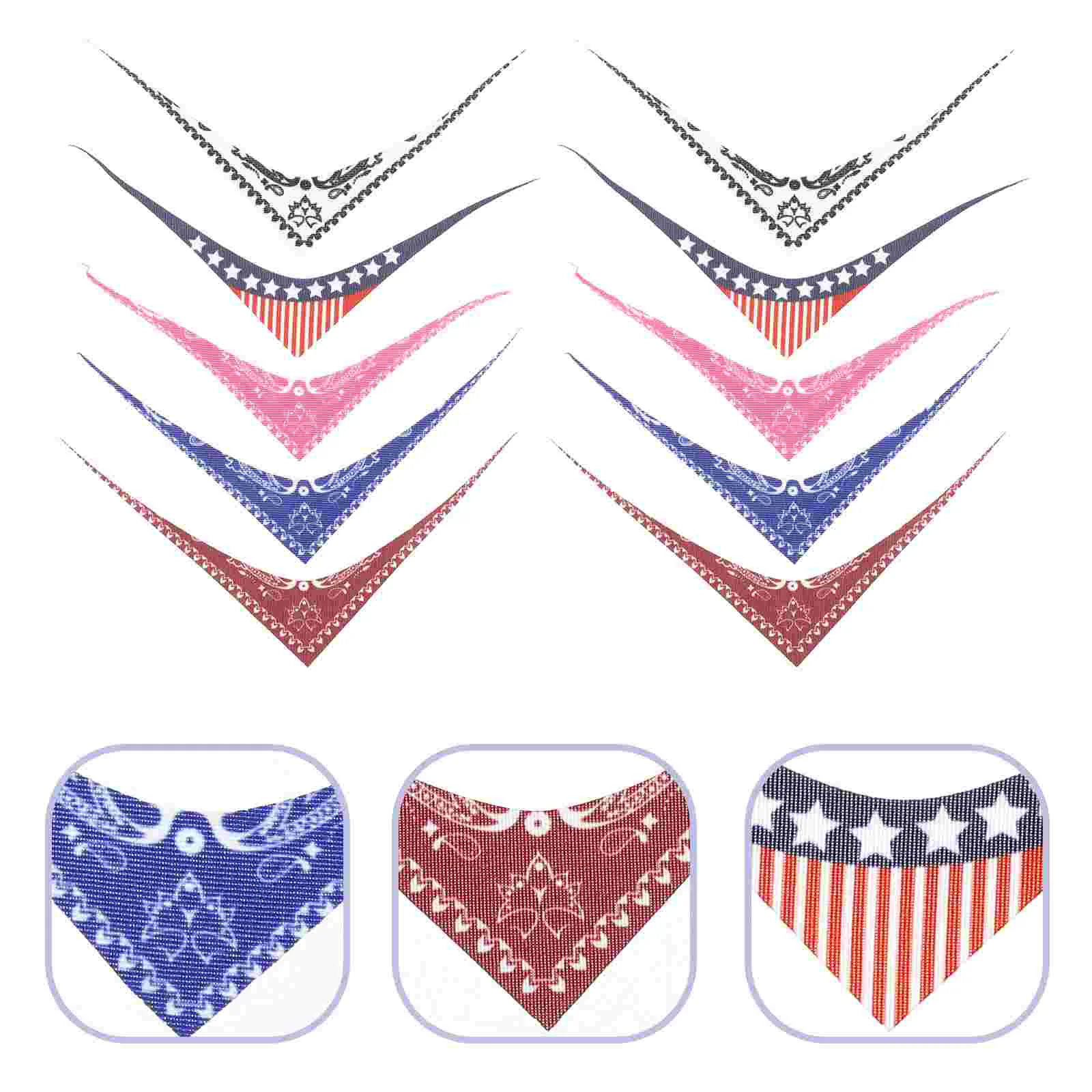 

Mini Square Bandana Duck Decorative Accessory Stuffed Scarves Toy Scarf Triangular Christmas Costume Bear