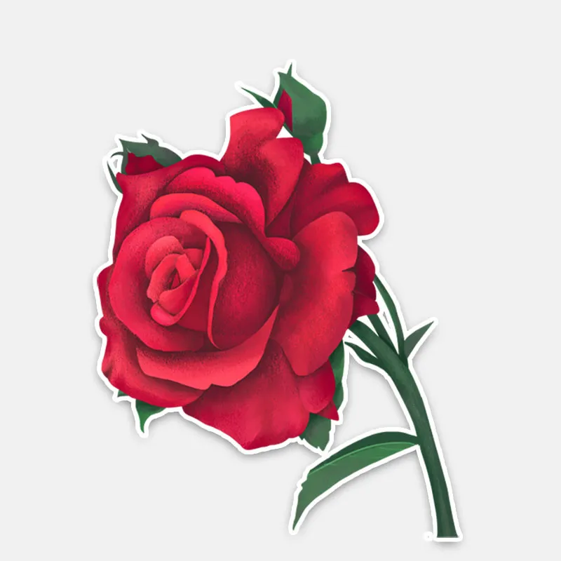 

Creative and Bright Roses Boutique Car Stickers PVC High-quality Bumpers Body Windows Waterproof Decoration Exquisite Decals