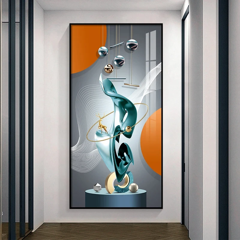 Плакаты с абстрактной геометрией роскошная картина на холсте настенное