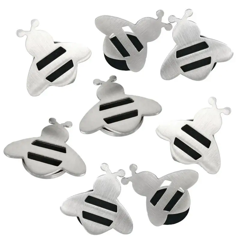 

8pcs Bee Fridge Magnets Stainless Magnet Curtain Weight For Blackboard Tablecloth Book Holder Home Decorative Accessoris