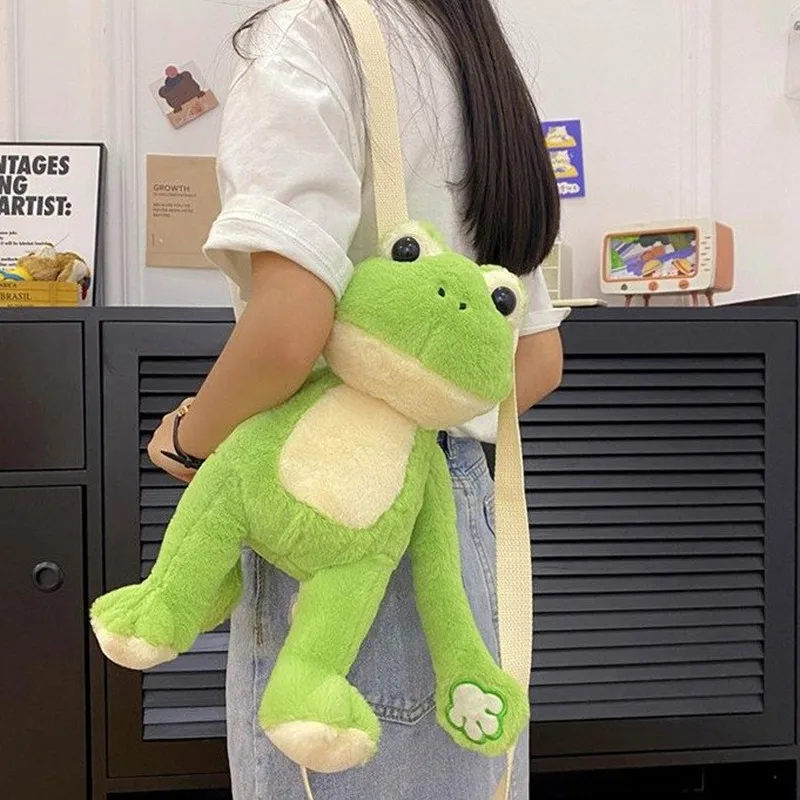 

Студенческая милая плюшевая маленькая сумка для женщин, новинка 2023, Детский рюкзак для кукол, маленькая сумка для девочек с мультипликационным рисунком