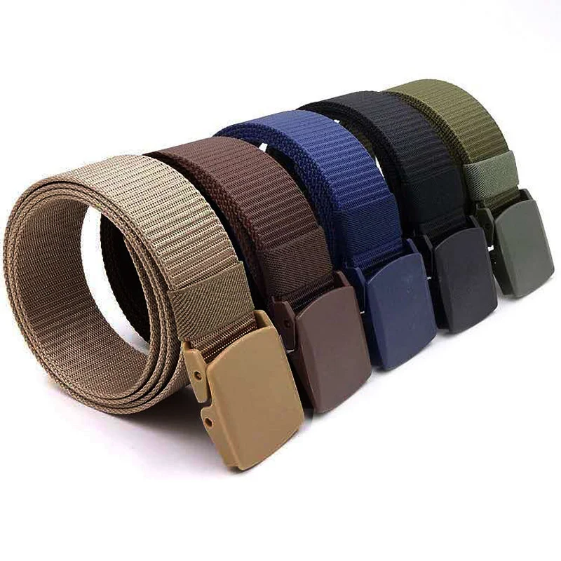 Men's Automatic Buckle Nylon Belt Outdoor Canvas Belt High Quality Men's Belt