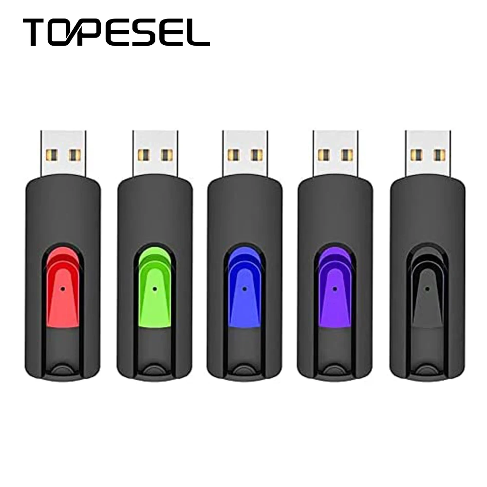 

USB-флеш-накопитель TOPESEL, 5 шт., USB 2,0