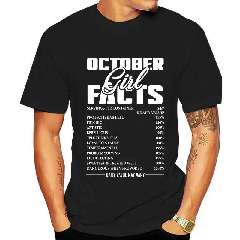 

Модная мужская футболка октября, футболка для девочек, 100% хлопок
