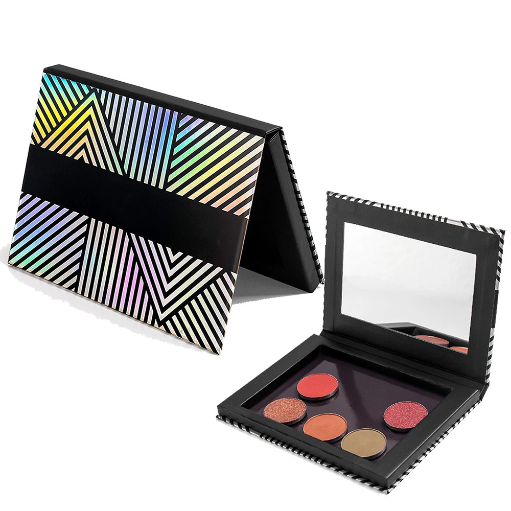 Private Label DIY Empty Magnetic Eyeshadow Palette Custom Bulk Logo Concealer Makeup Tool Laser Color Storage Box
