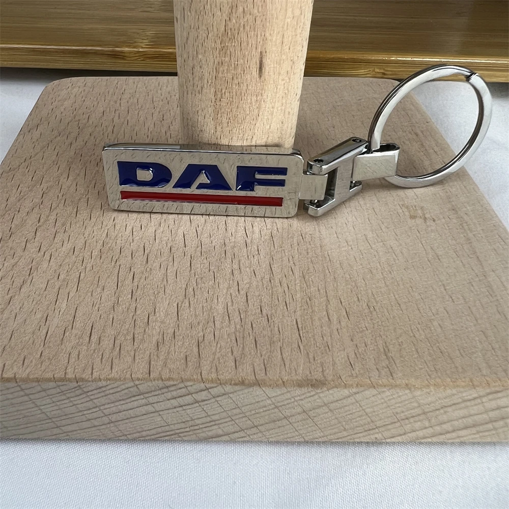 

Car Keychain Alloy Emblem Metal KeyRing 3D LOGO For DAF Truck XF 105 106 CF85 360 460 MX11 EURO 6 Accessories Cool Gift For Men