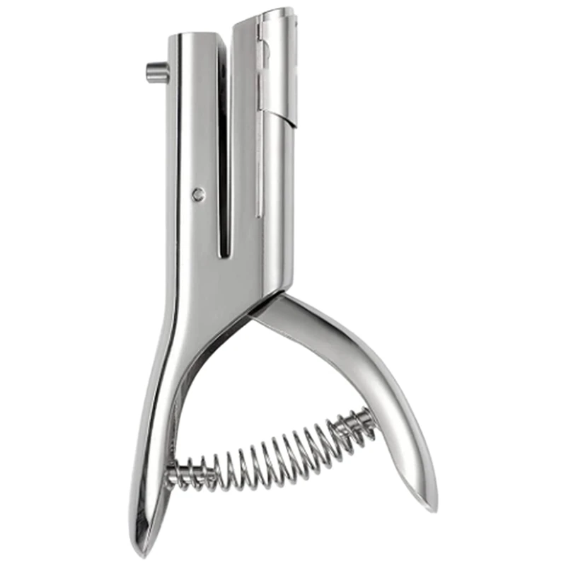 

Silver Single Hole Puncher 3Mm Round Hole Puncher Portable Hand-Held Long Hole Puncher