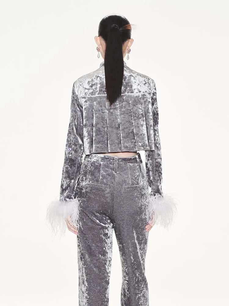 [Тот же сле Лиу Шиши] Le Fame/Lafem 2024 год дракона новые бархатные китайские топы с