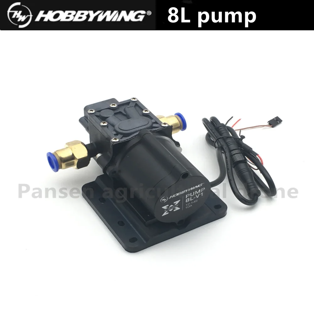 Комбинированный насос Hobbywing, 8 л, Бесщеточный Водяной насос, 10 А, 14 с, V1, распылитель, диафрагменный насос для сельского хозяйства, беспилотный летательный аппарат