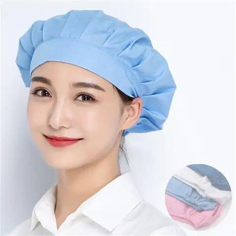 

New Elastic Kitchen Work Hat Men Women Uniform Chef Hat Restaurants Accessories Dustproof Cooking Cap Breathable Hotel Cook Cap