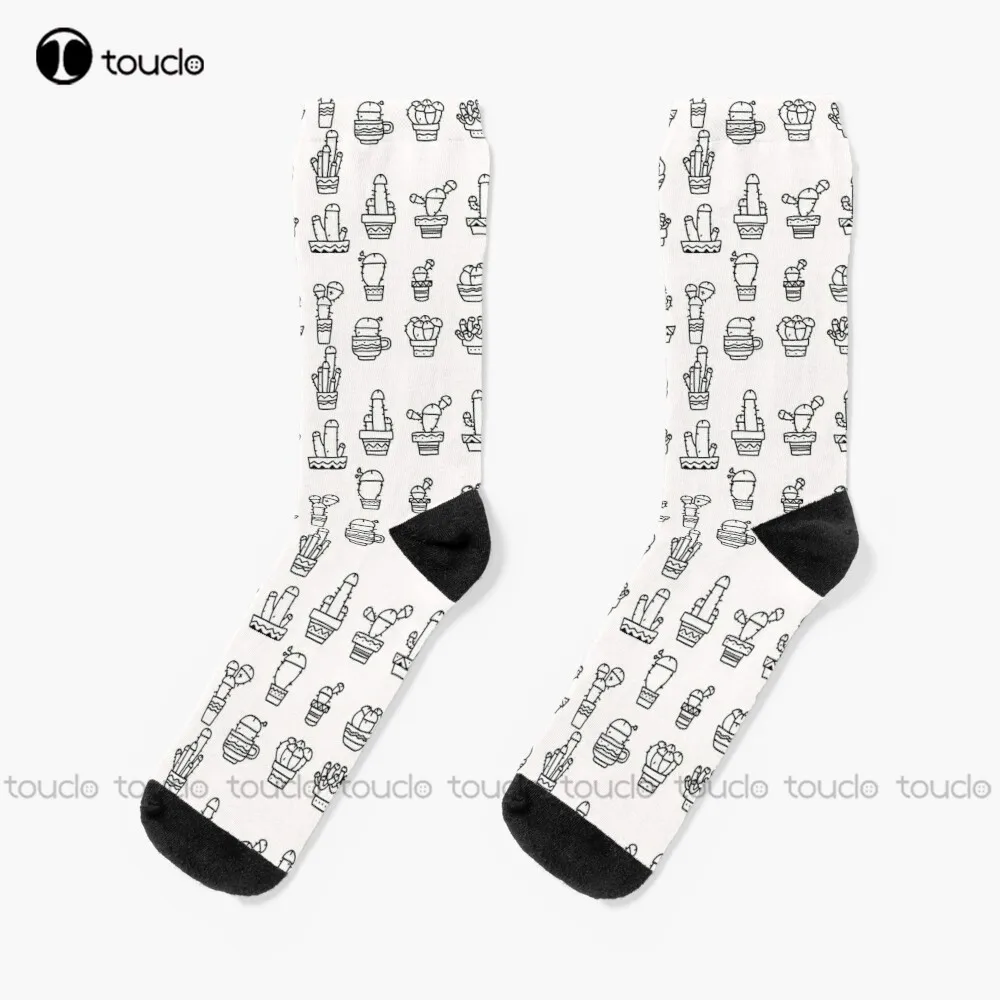 

Петух растения кактус Bw Носки для мальчика уличные носки для скейтборда 360 ° цифровой принт дизайн счастливые милые носки креативные забавные носки