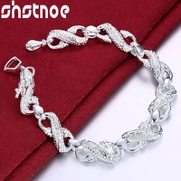 925 sterling silver dragon chain bracelet for women men party engagement wedding valentines gift fashion charm jewelry