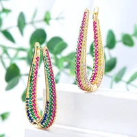 missvikki high quality new luxury round multicolor earring enthusiasm jewelery for women fashion wedding daily earring jewelry