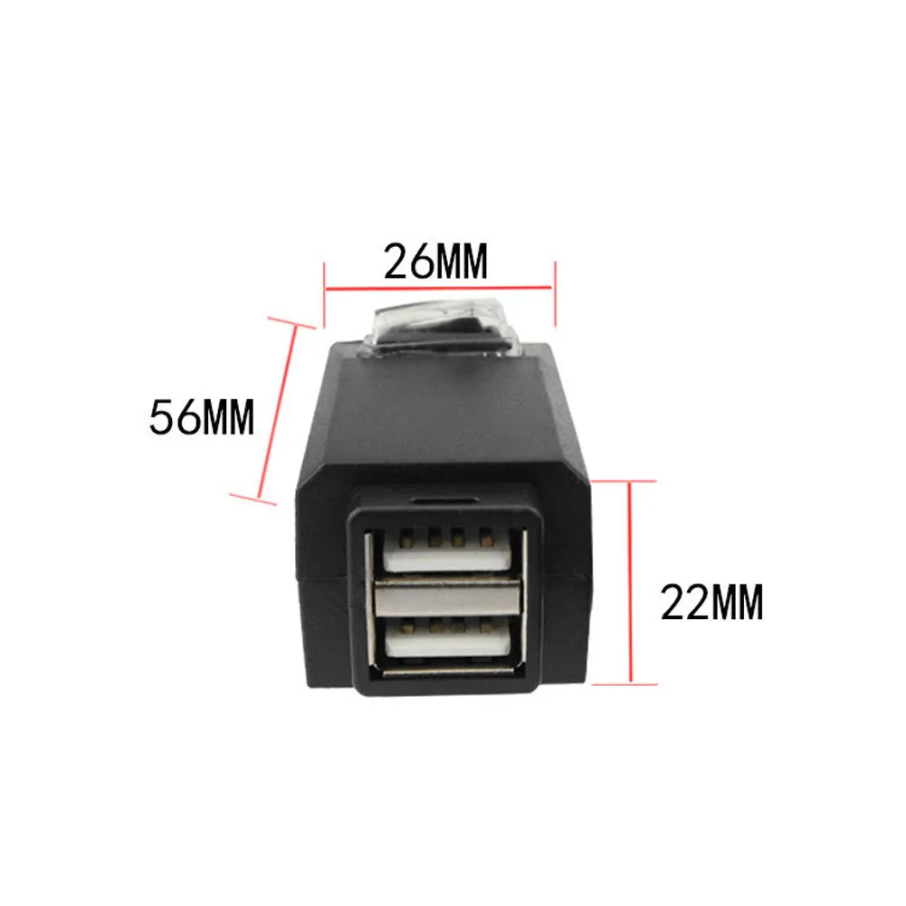 

Handlebar Charger Charger Adapter Waterproof 12V 3.1A Dual USB Fast Charger Motorcycle Motorcycle Handlebar Charger