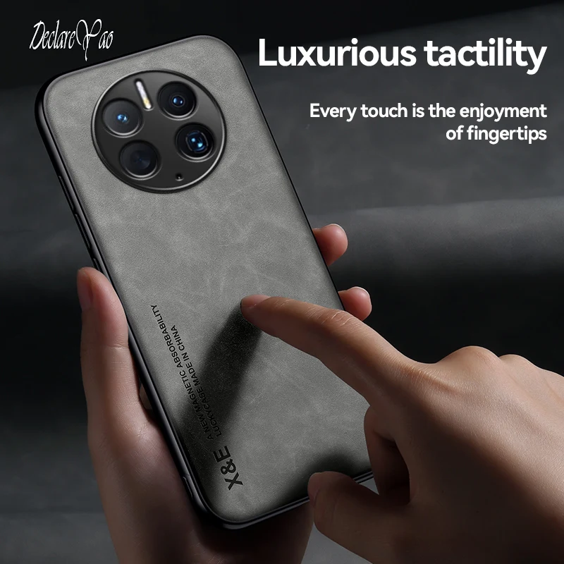 Чехлы для Huawei Mate 20 30 40 50 металлический тонкий чехол Pro чехлы жесткая кожаная