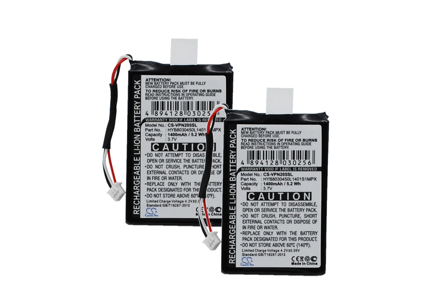 

2pack 1400mA Battery for VDO Dayton MA3060, PN1000, PN2050 HYB8030450L1401S1MPX