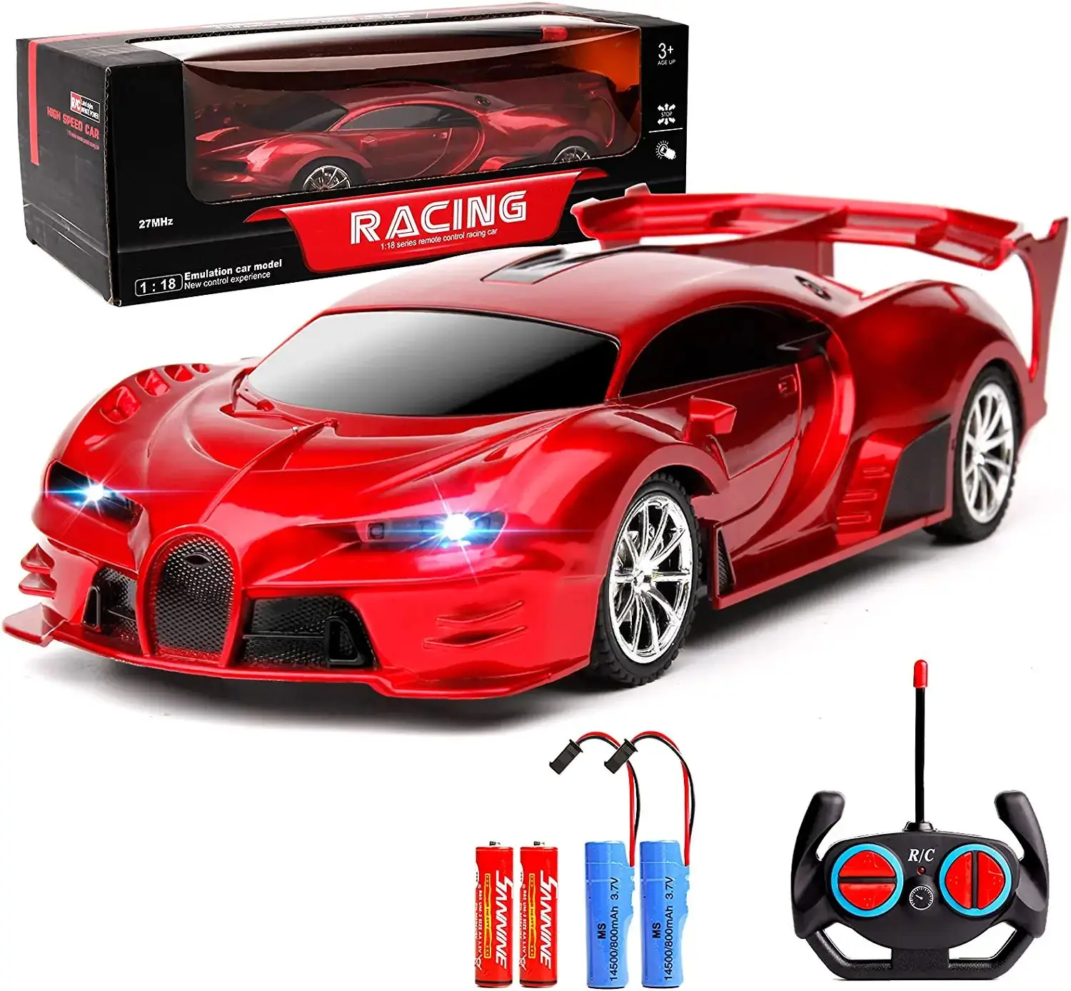 

1:20 RC Car With Led Light 2.4G Radio Remote Control Cars Sports High-speed Drift Car Boys Toys For Childrens Birthday Gift