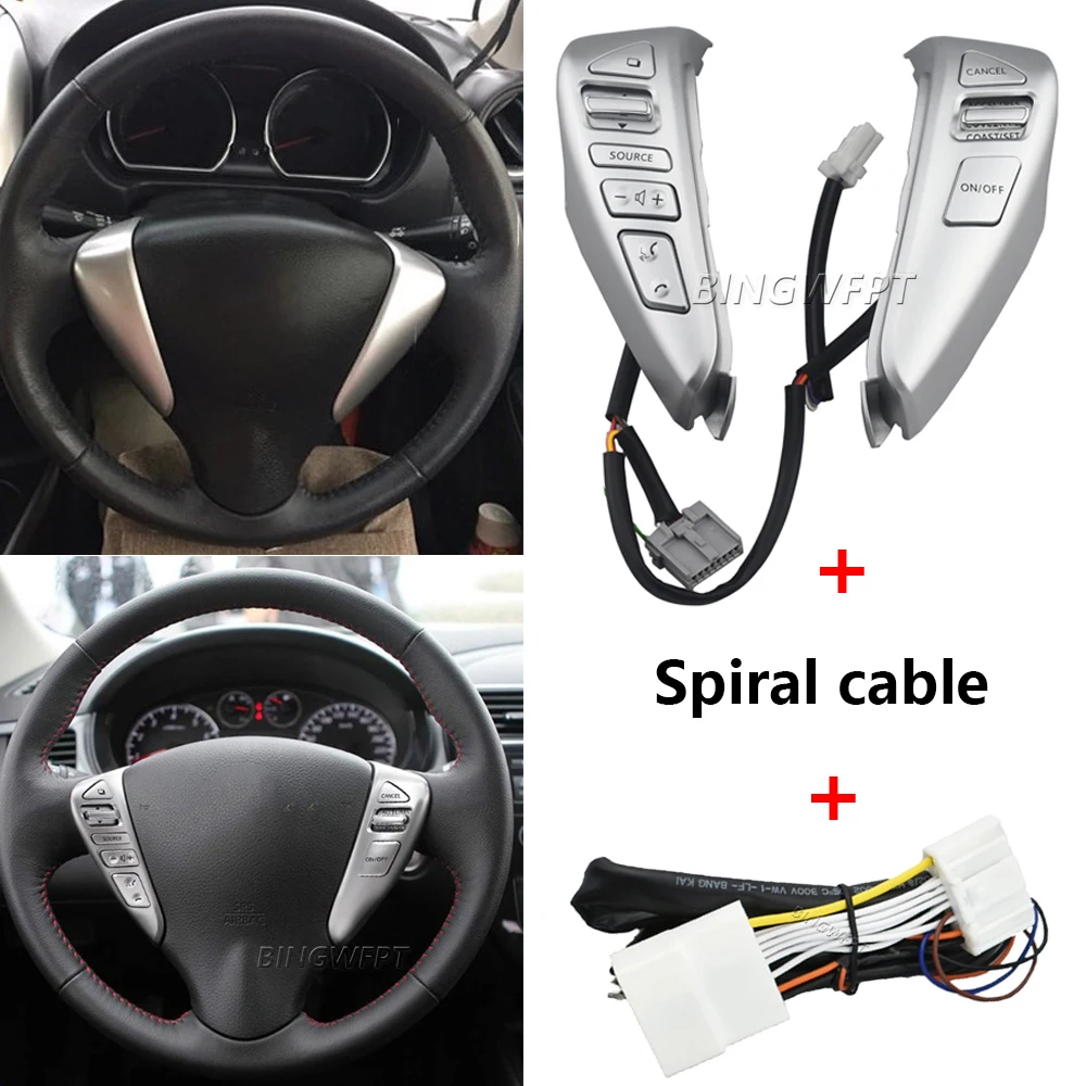 Рулевое колесо круиз-контроль BLUETOOTH переключатель с кабелем для NISSAN TIIDA SENTRA SUNNY