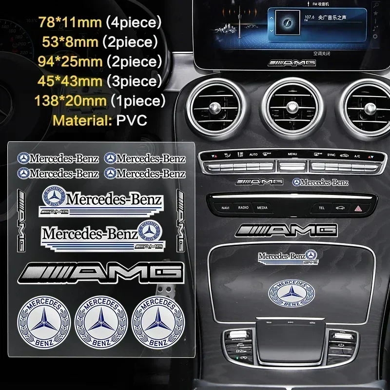2025 автомобиль для Mercedes Benz AMG 1 комплект автомобильный значок наклейка украшение