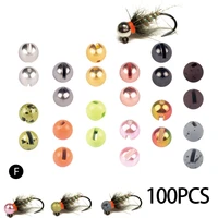 muunn 100pcs 1 5 3 5mm tungsten slotted beads fly tying material multi color fly fishing tungsten beads fly ting beads fly tying