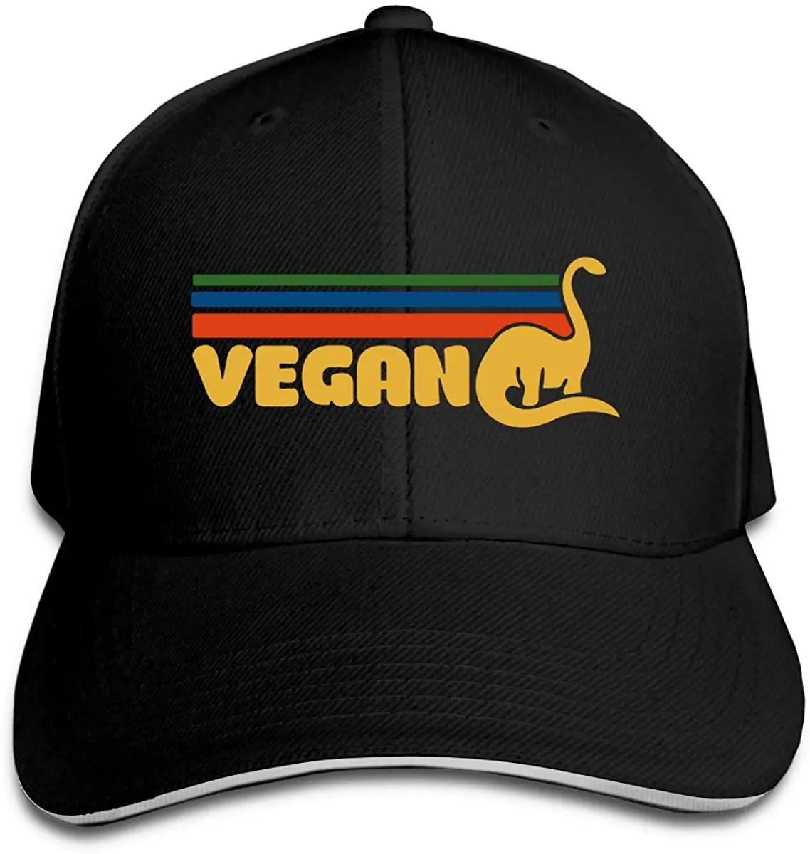 

Vegan Dino Men Cotton Classic Baseball Cap Adjustable Size