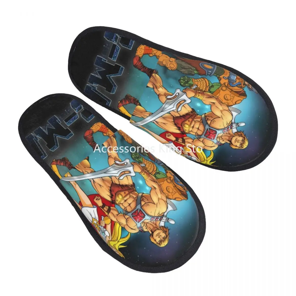 

Memory Foam Slippers Women Comfy Warm Anime Film House Slippers