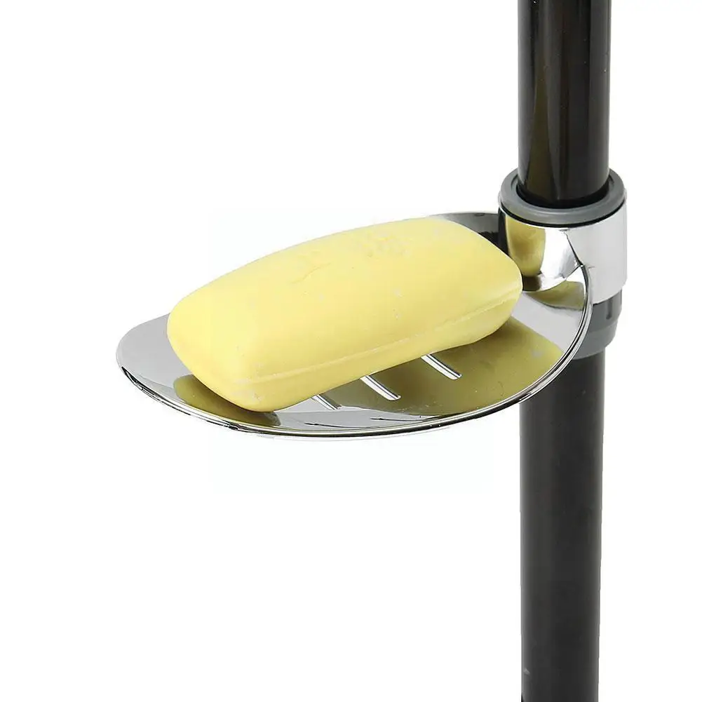 

22mm 24cm 25cm Abs Plastic Shower Rail Soap Dish Box Soap Holder Soap Pallet Shower Rod Holder For Bathroom Accessoriess V9u6