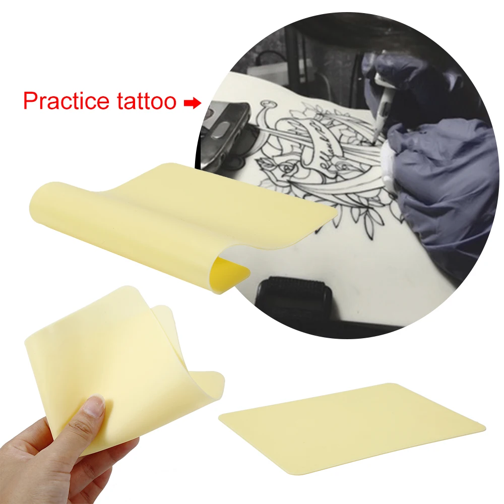 

NEW Soft Silicone Tattoo Practice Skin Double Permanent Makeup Fake Tattoo Beginner Practice Microblading Accessorie
